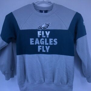 Philadelphia Eagles 'Fly Eagles Fly' Green and Gray Crewneck Sweatshirt